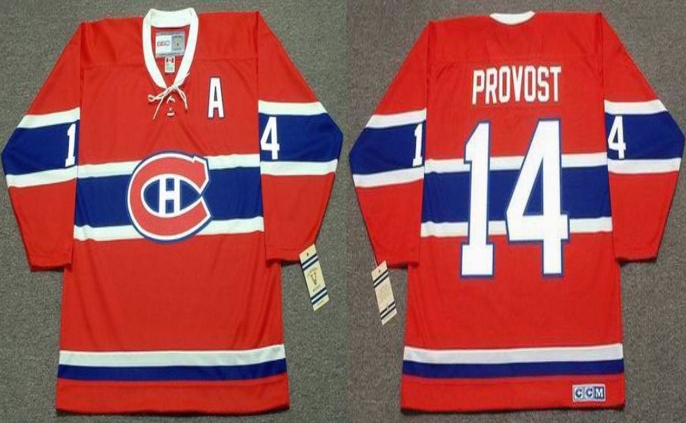 2019 Men Montreal Canadiens 14 Provost Red CCM NHL jerseys